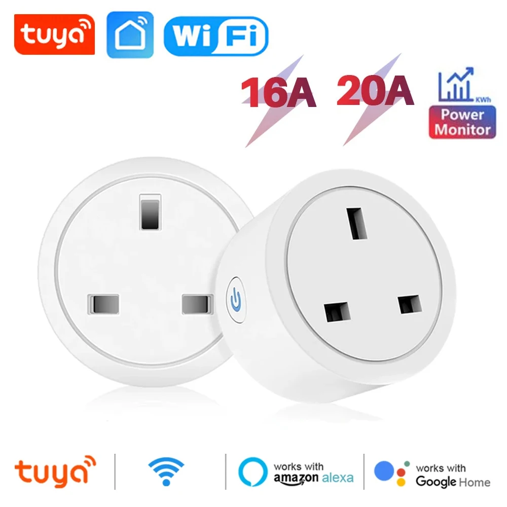 Smart Home Living Room - 20A 16A UK Plug TUYA WIFI