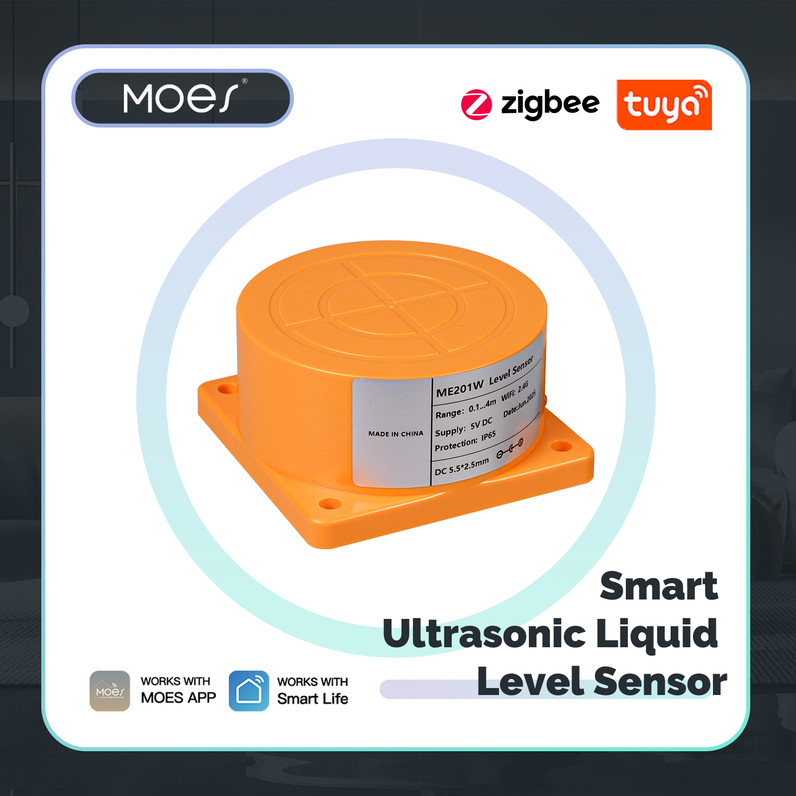 Wifi Water Sensor - MOES Tuya WiFi/ZigBee Smart Water Level