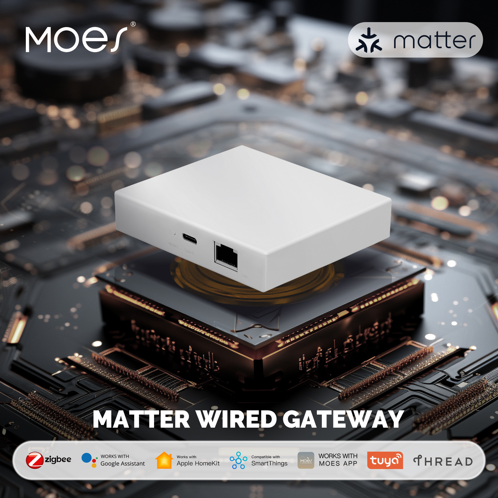 Smart Home Apple - MOES Tuya Zigbee Matter Thread Gateway