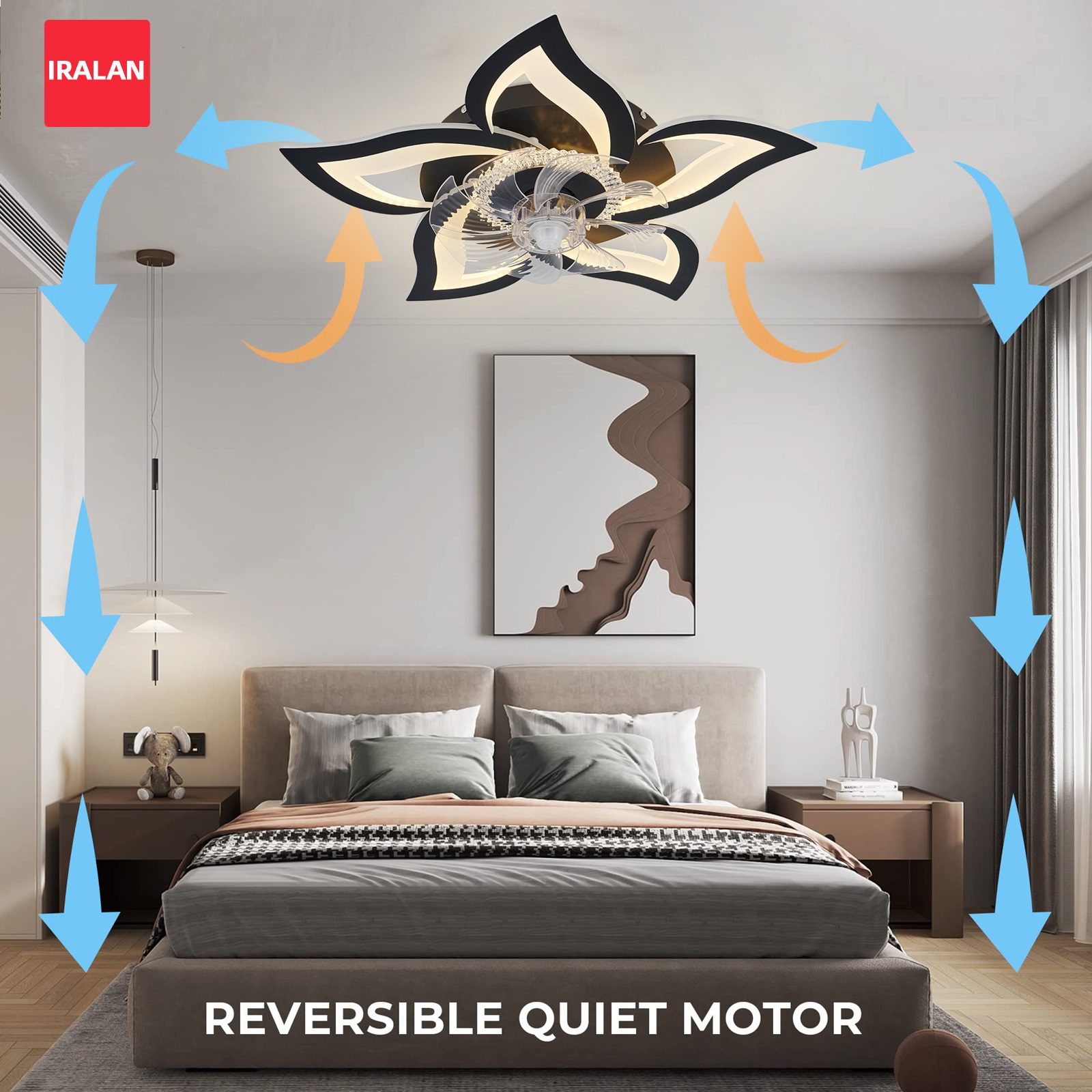 Smart Home For Living - Lotus Led Ceiling Fan with Smart