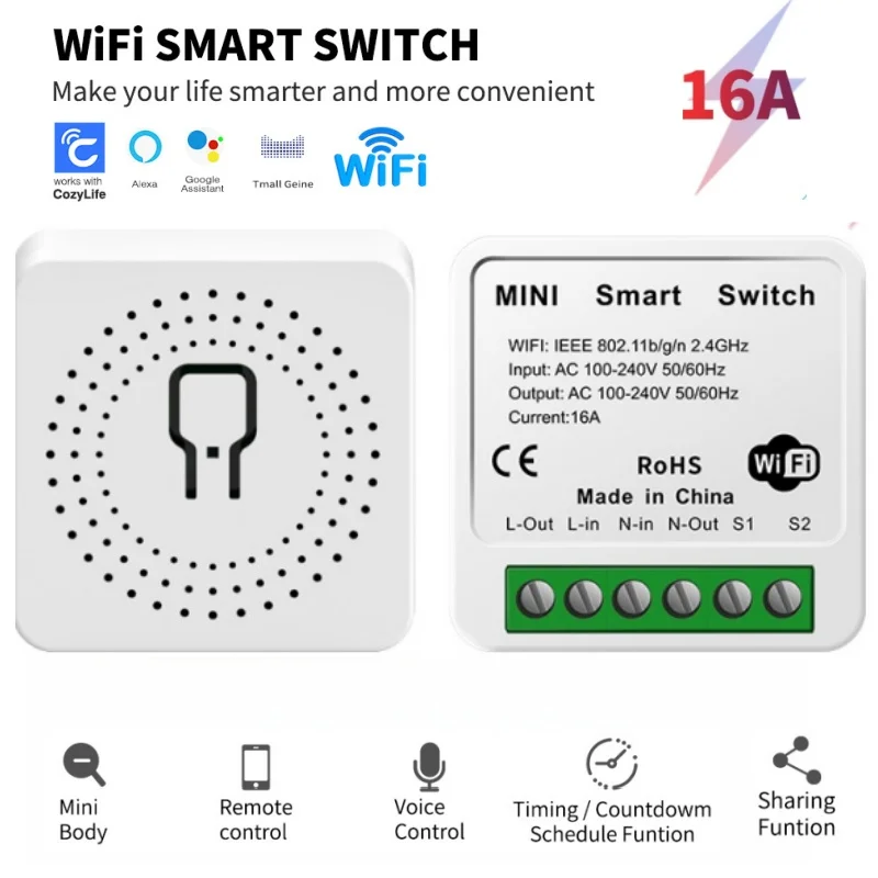 Smart Home For Living - Alexa Compatible WiFi Smart Switch Voice
