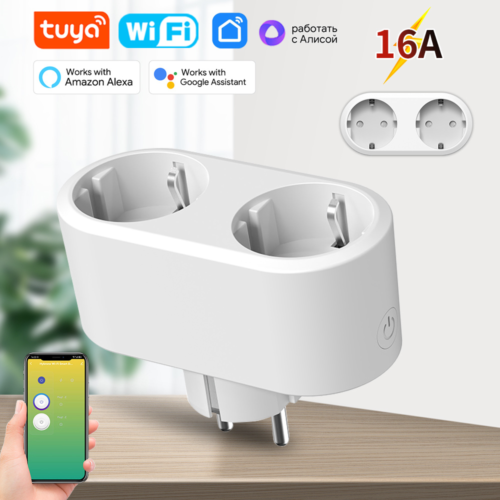Smart Outdoor Plug - WiFi Smart Plug Dual Outlet 16A