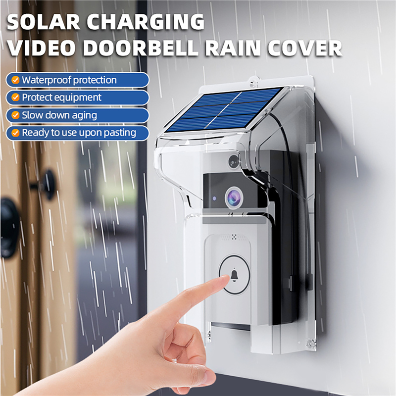 Smart Home Video Doorbell - Outdoor Wireless Doorbell with Solar Cover