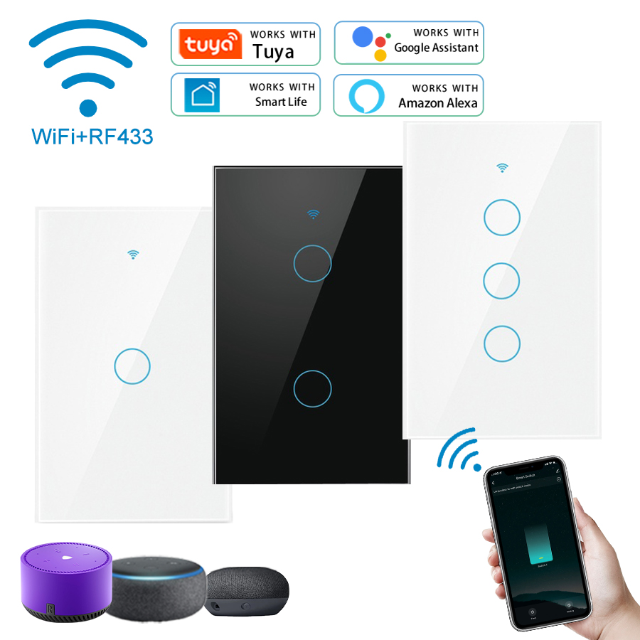 Homesmart Online - Tuya WiFi Smart Touch Switch 1/2/3