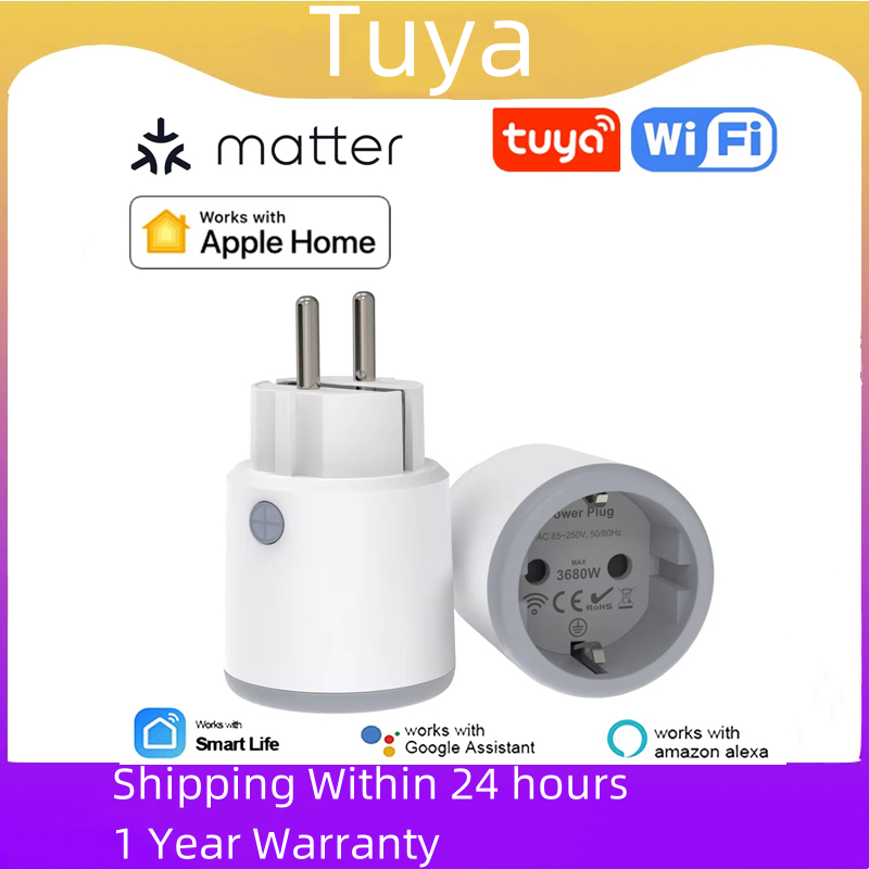 Smart Home Nas - TUYA Smart Plug Matter Wi-Fi Socket