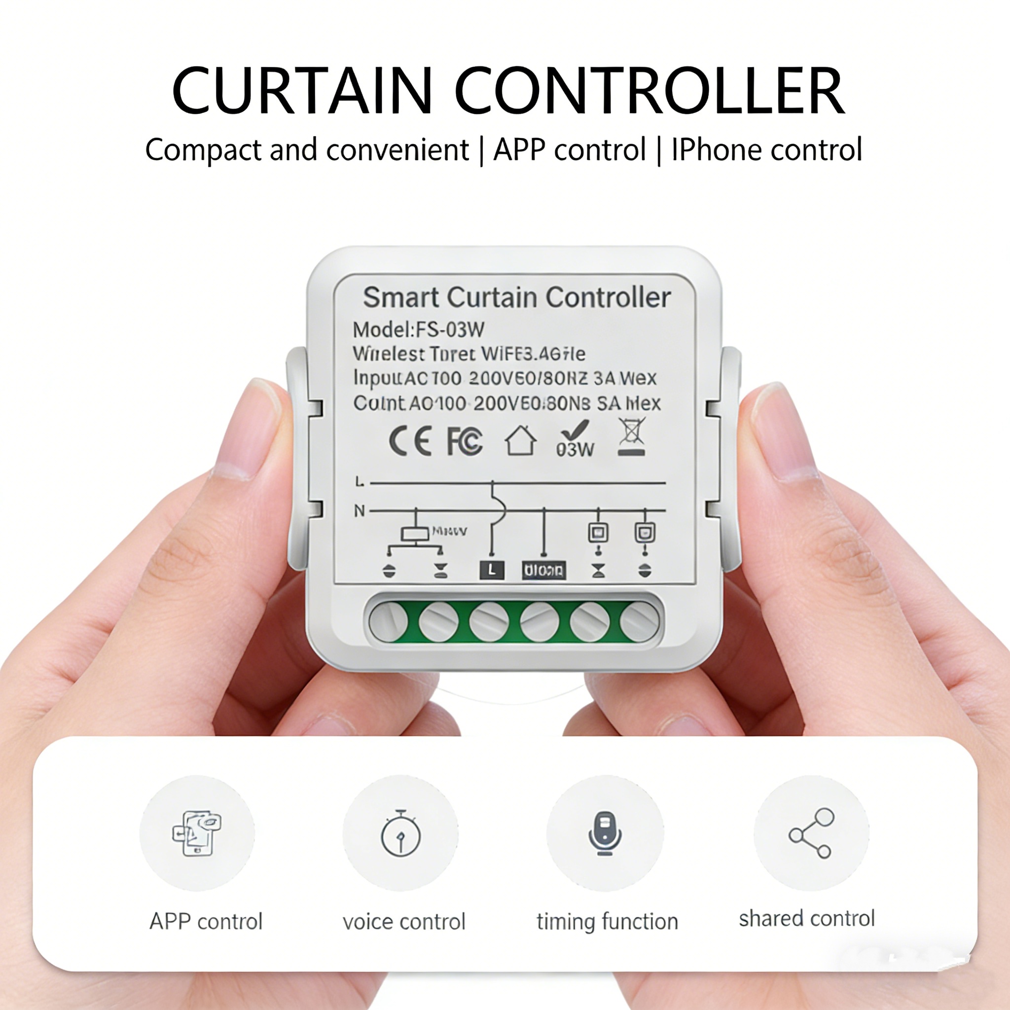 Curtain Motor - Tuya WiFi Curtain Switch Module -