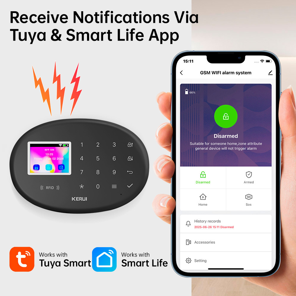KERUI GSM Alarm Security Syste - đánh giá và giá Home Automation Kit