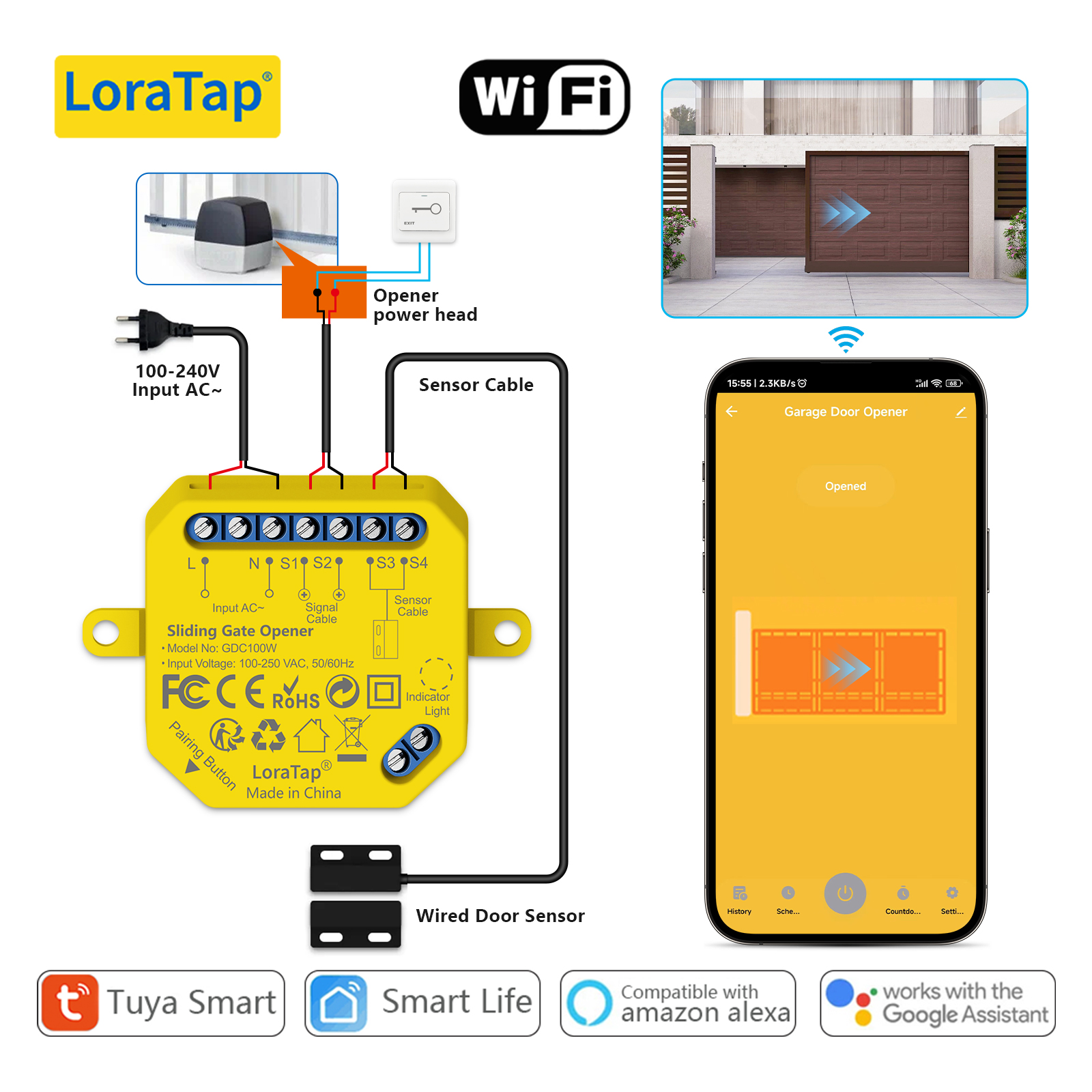 Tuya Smart Life Sliding Gate O - đánh giá và giá Smart Outdoor Plug