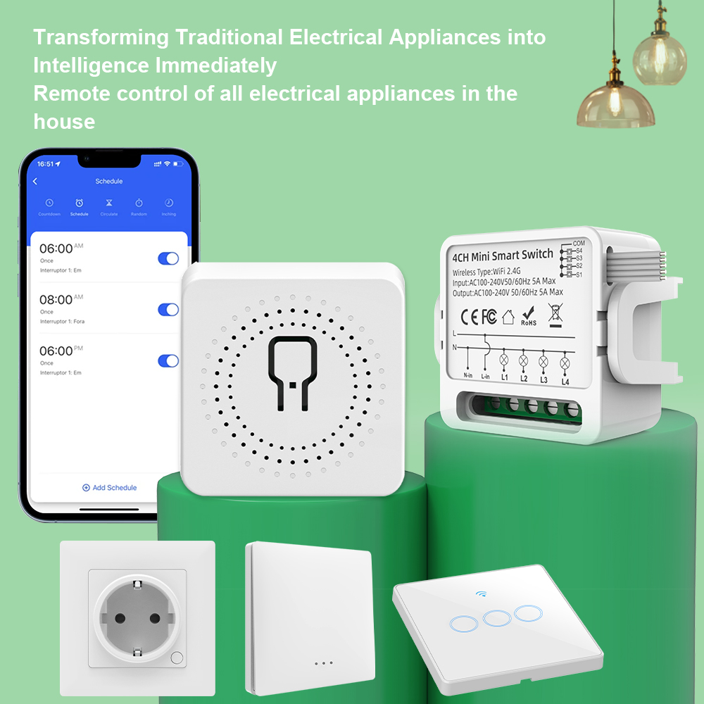 Tuya WiFi Smart Switch 1/2/3/4 - đánh giá và giá Smart Home Wiz