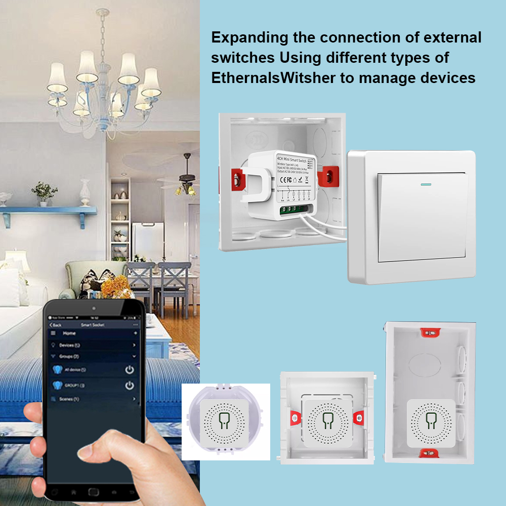 Tuya WiFi Smart Switch 1/2/3/4 - đánh giá và giá Smart Home Wiz