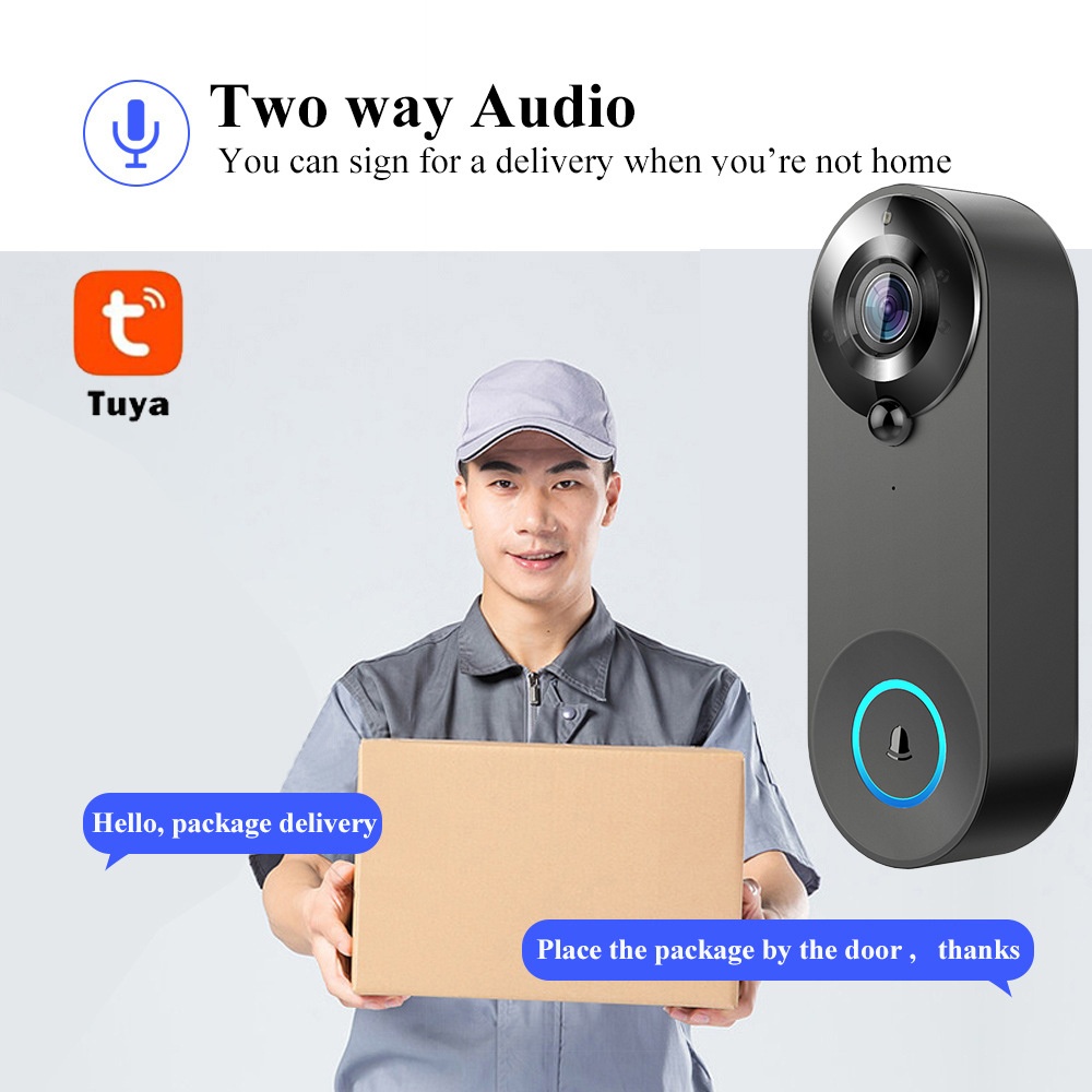 Tuya 1080P Wireless WIFI Doorb - đánh giá và giá Smart Home Video Doorbell