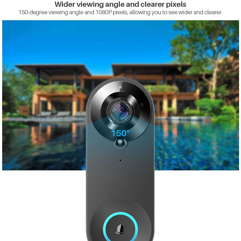 Tuya 1080P Wireless WIFI Doorb - đánh giá và giá Smart Home Video Doorbell