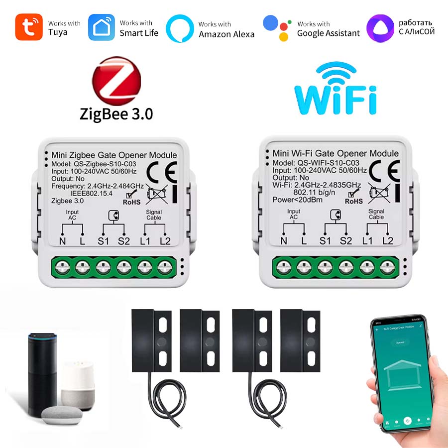 Tuya WIFI/zigbee 3.0 Smart Gar - đánh giá và giá Smart Home Yandex