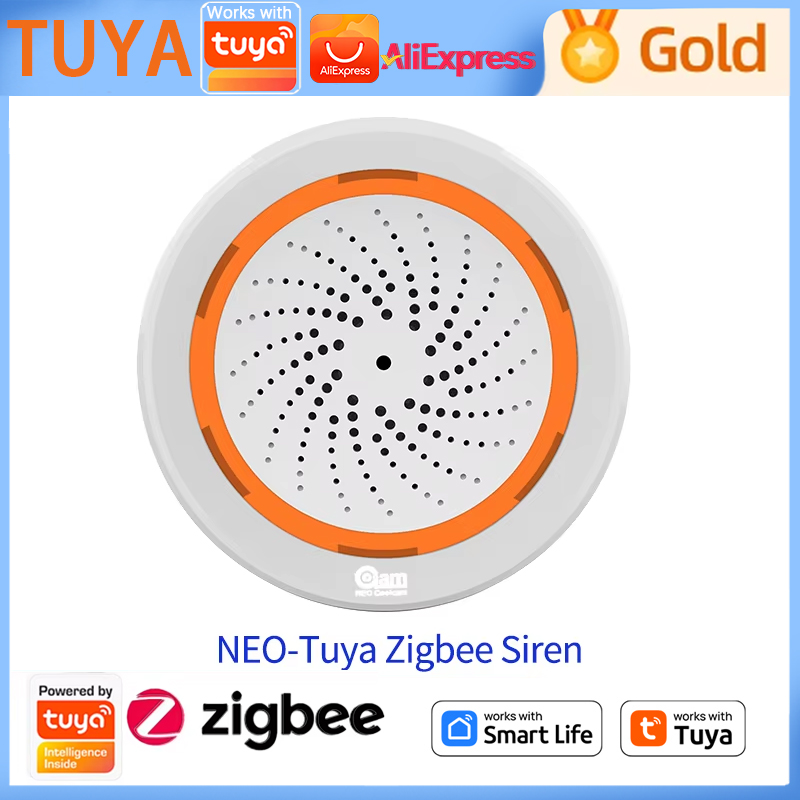 NEO-Tuya Zigbee Siren Gateway  - đánh giá và giá Smart Home Nas