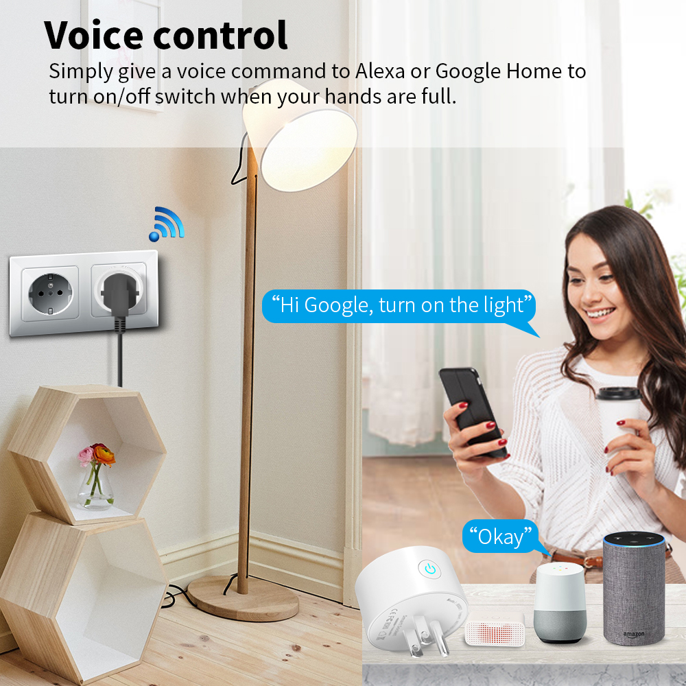 Tuya Wifi Smart Plug USA CA So - đánh giá và giá Smart Home Living Room