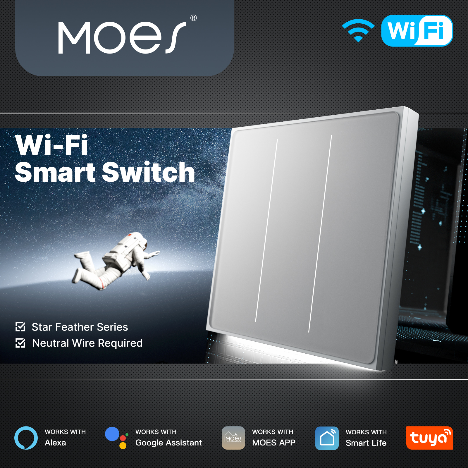MOES Tuya WiFi Smart Star Feat - đánh giá và giá Smart Home Wiz