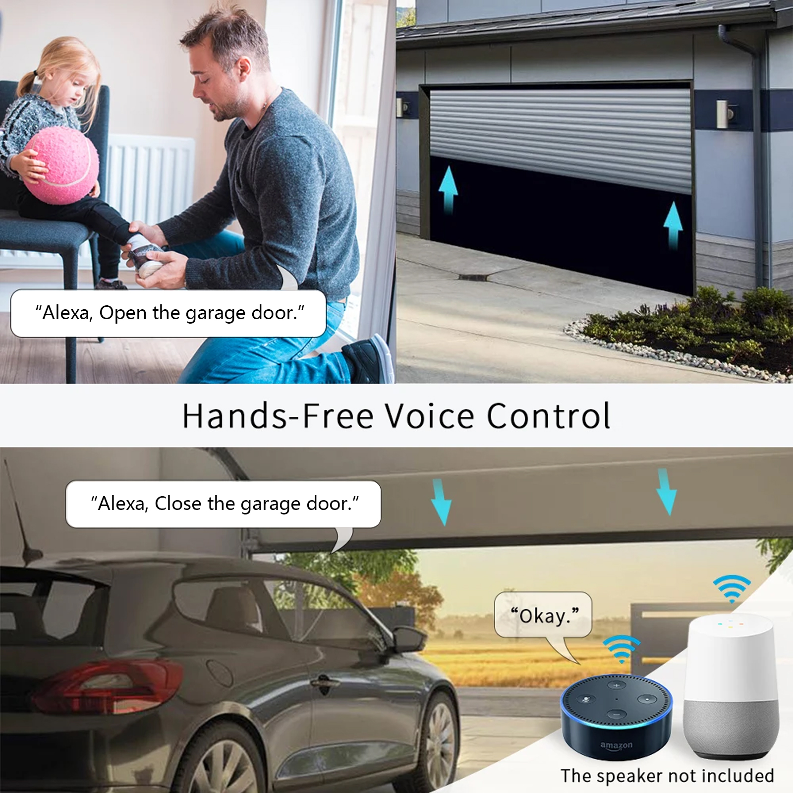 QCSMART Tuya Smart Life Garage - đánh giá và giá Smart Outdoor Plug