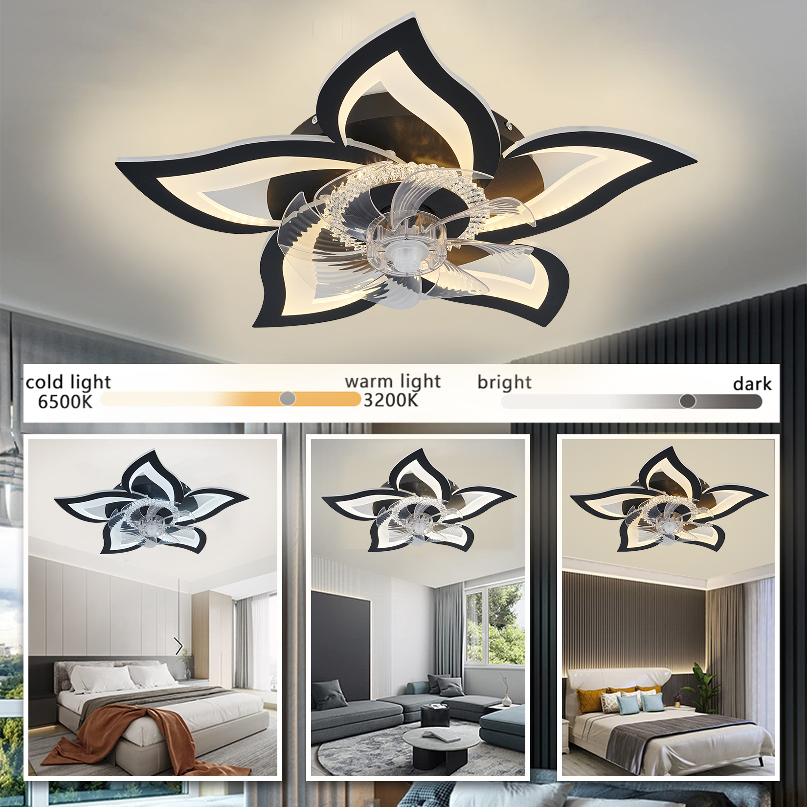 Lotus Led Ceiling Fan with Sma - đánh giá và giá Smart Home For Living