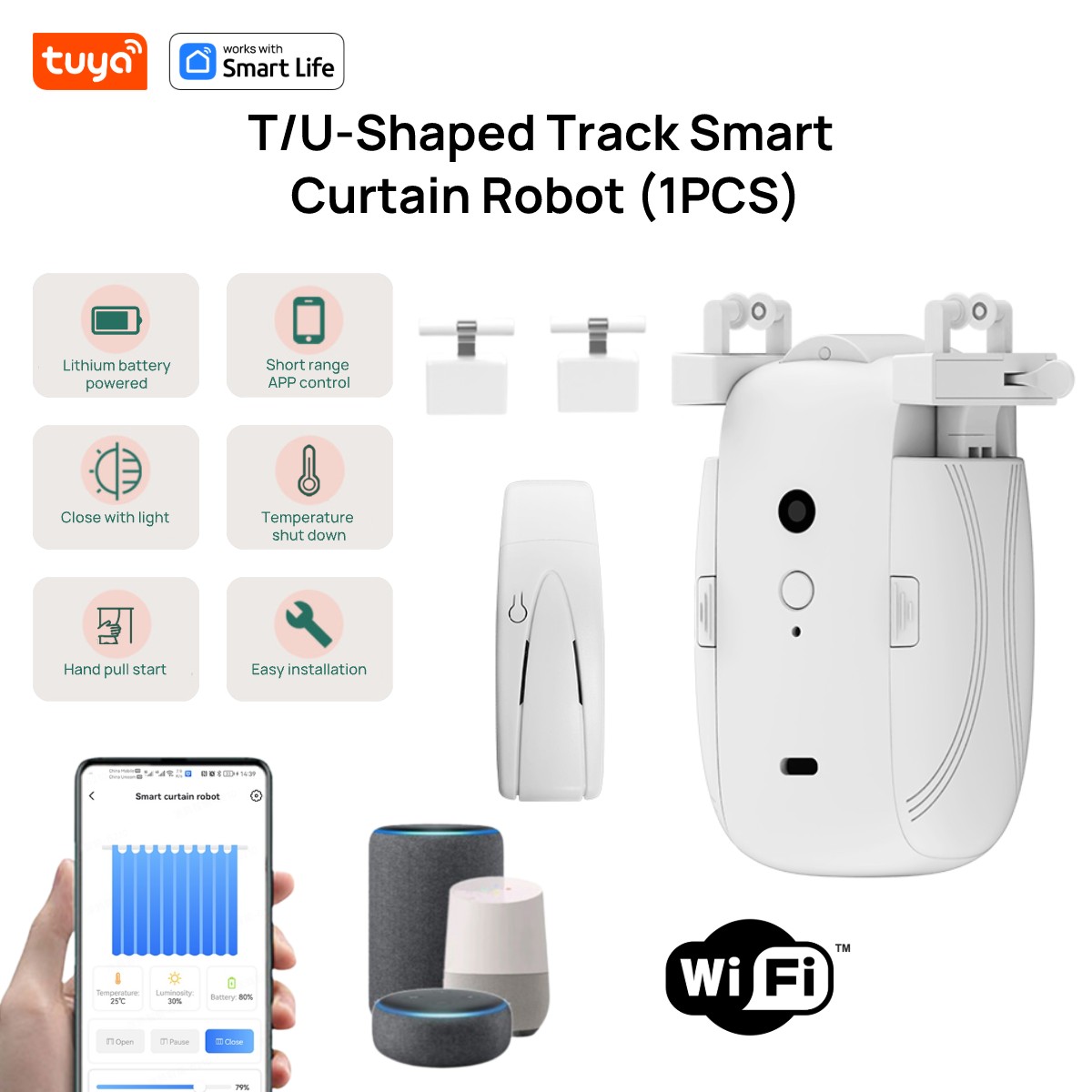 Tuya Smart WiFi Curtain Robot  - đánh giá và giá Smart Home Control Panel