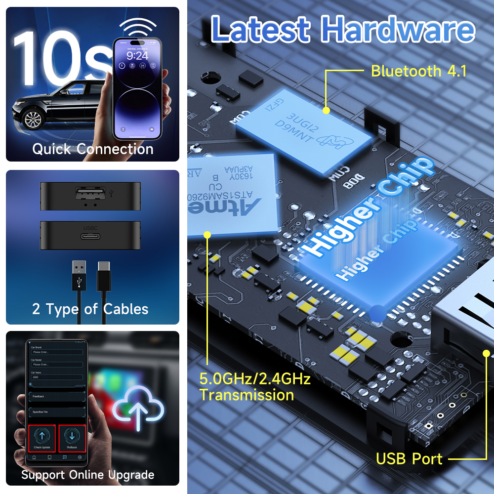 CarlinKit 5.0 Wired to Wireles - đánh giá và giá Smart Home Wiz