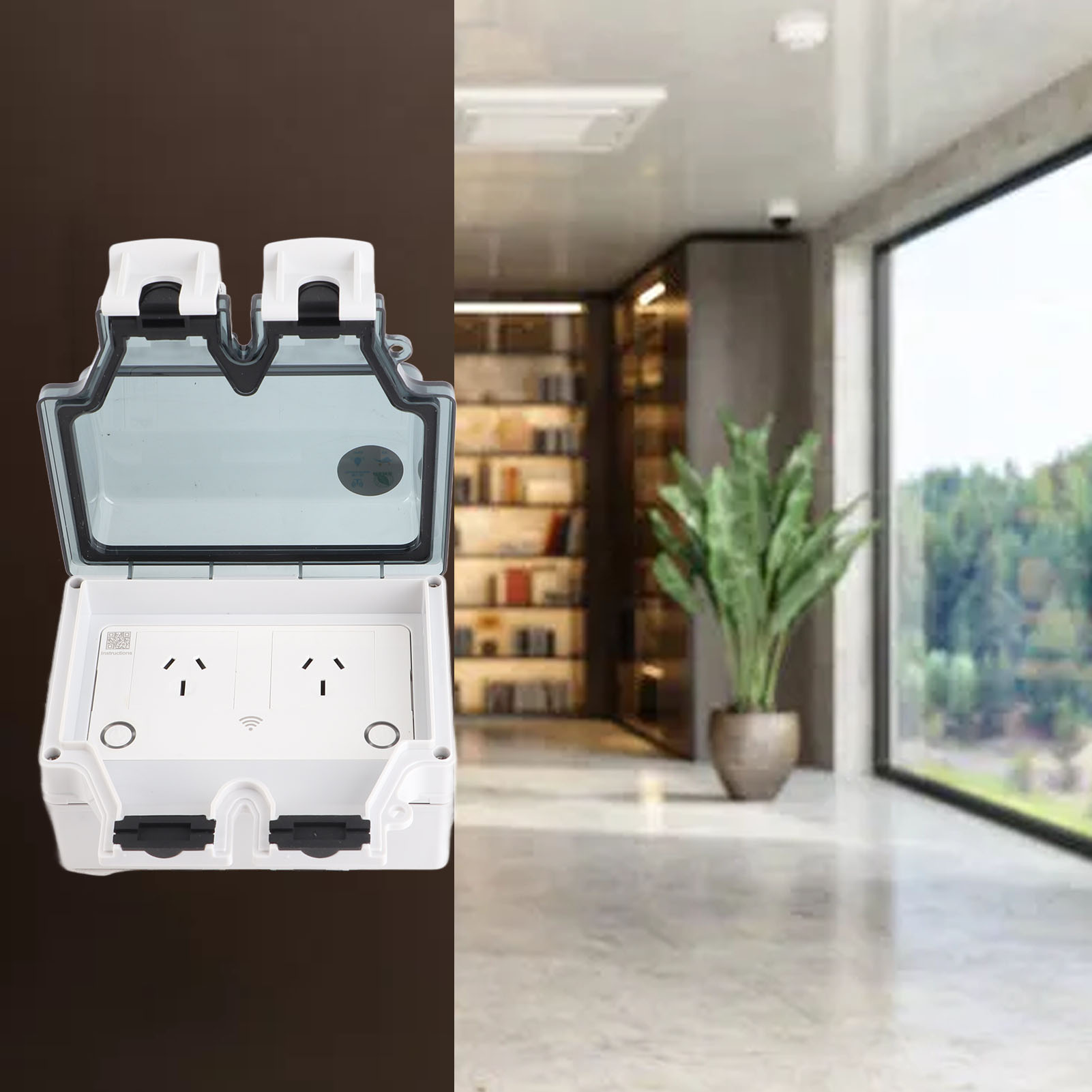 Waterproof Socket WiFi Socket  - đánh giá và giá Smart Outdoor Plug