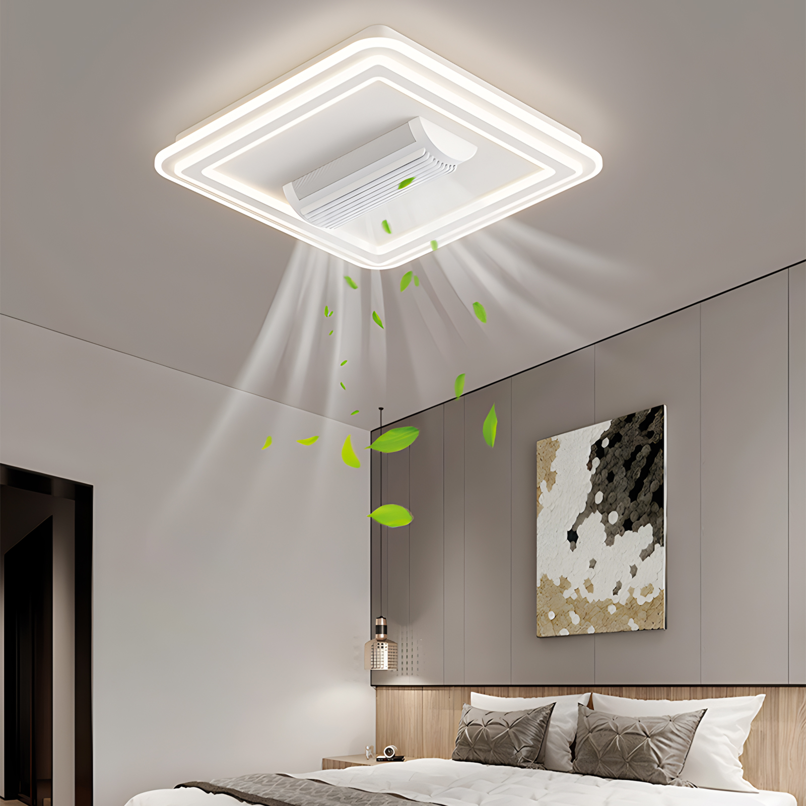 Modern Ceiling Fan with Light  - đánh giá và giá Smart Home For Living