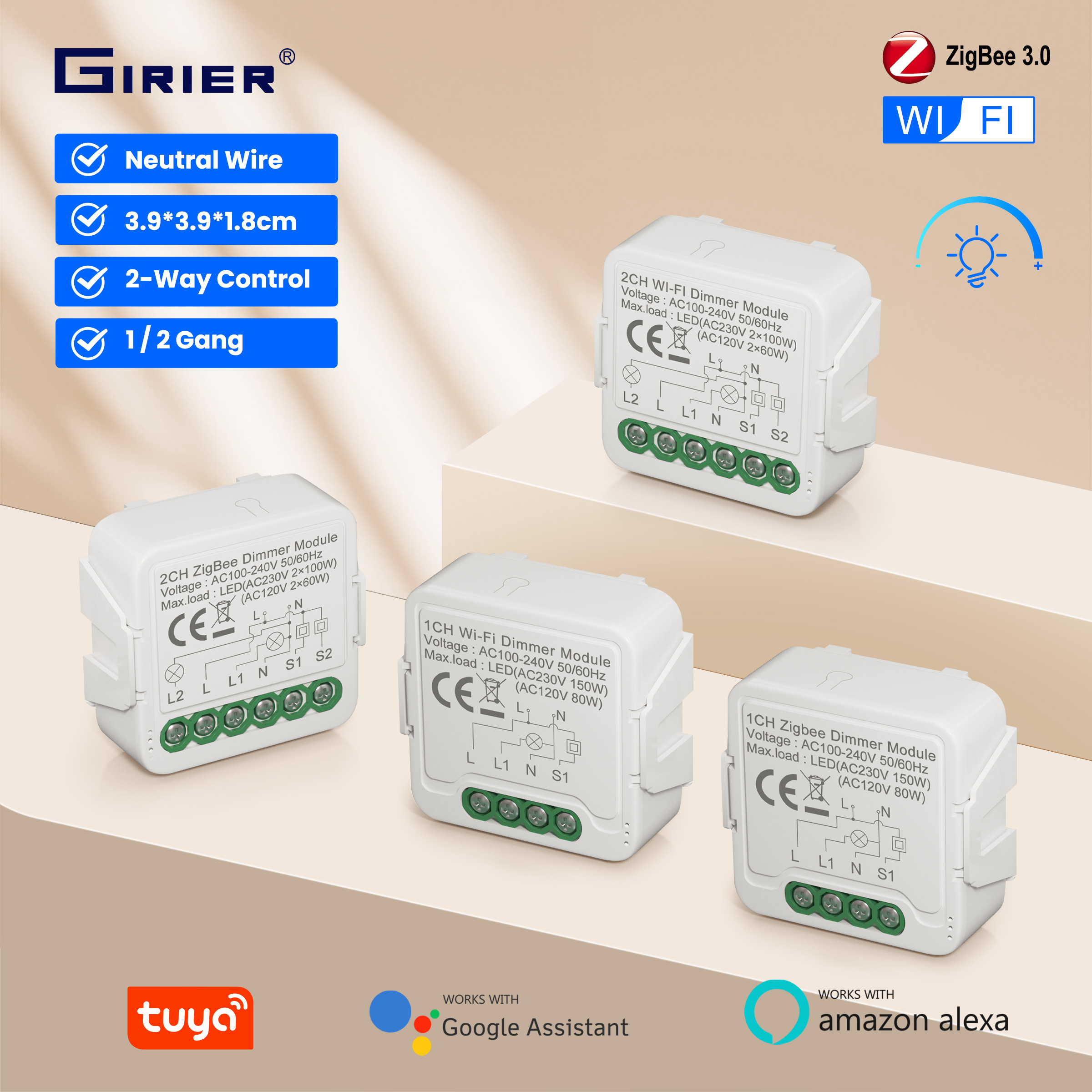 GIRIER Tuya Smart WiFi ZigBee  - đánh giá và giá Smart Home Wiz