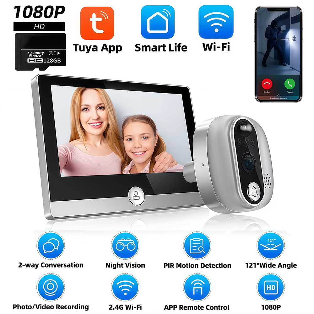 Tuya 1080P WiFi Door Bell Came - đánh giá và giá Smart Home Video Doorbell