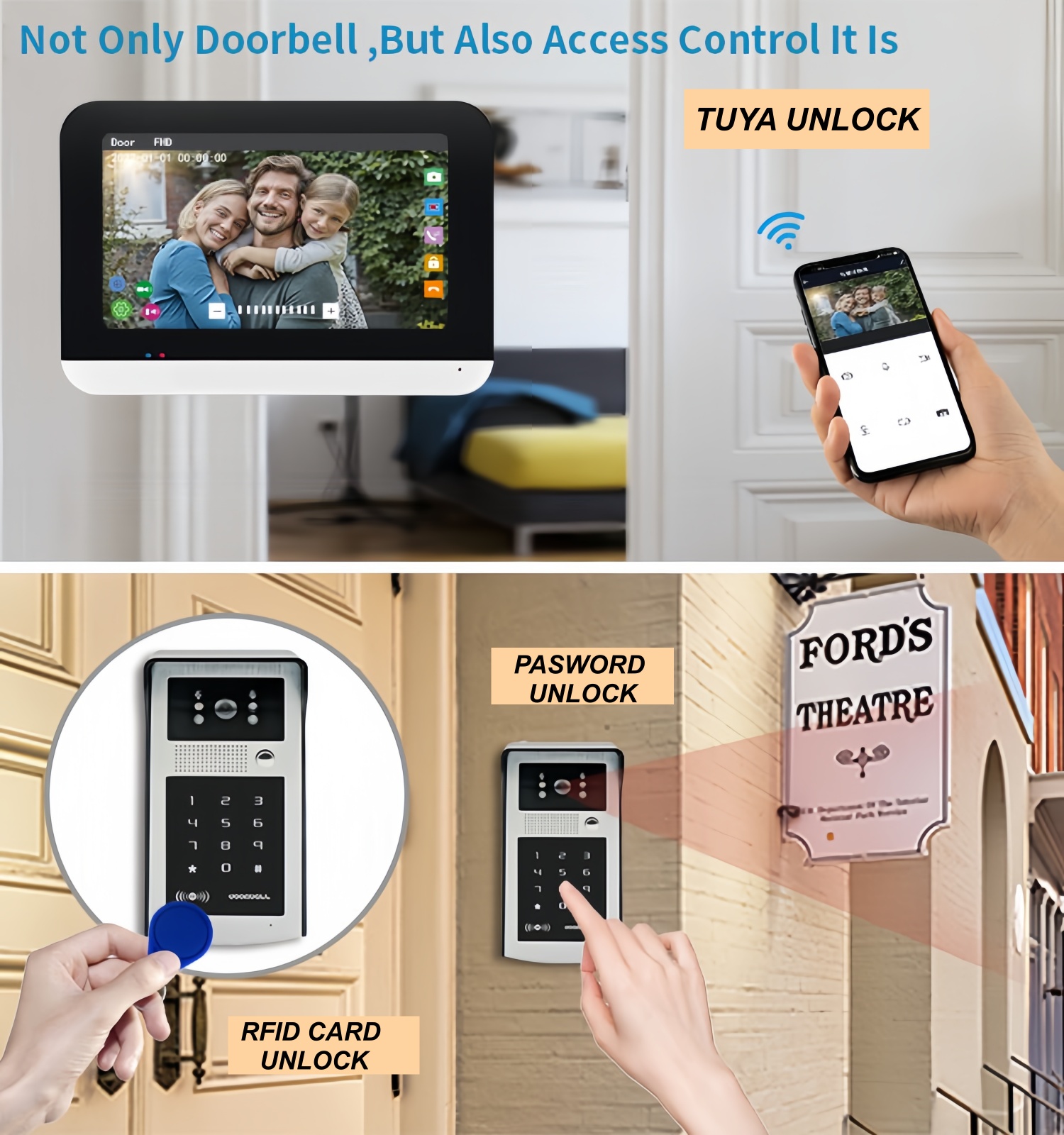 TUYA WIFI video intercom doorb - đánh giá và giá Smart Home Video Doorbell