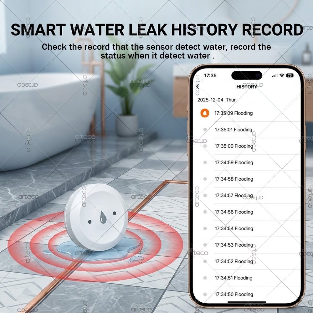 Zigbee Water Leak Sensor Flood - đánh giá và giá Smart Home Kitchen