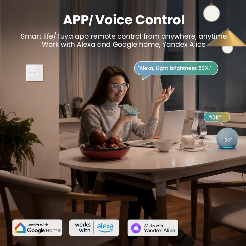 AVATTO WiFi 1/2 Gang Smart Dim - đánh giá và giá Smart Home Control Panel