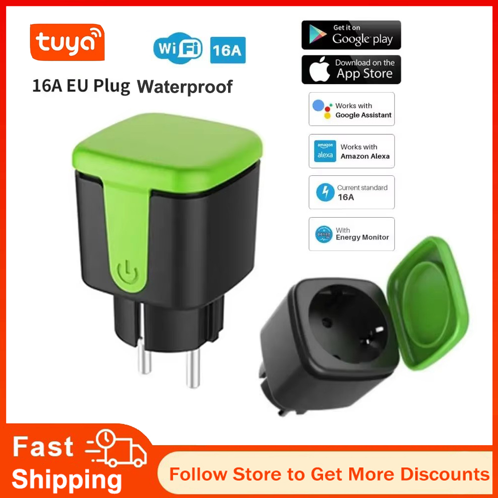 Tuya EU 16A WiFi Smart Waterpr - đánh giá và giá Smart Outdoor Plug