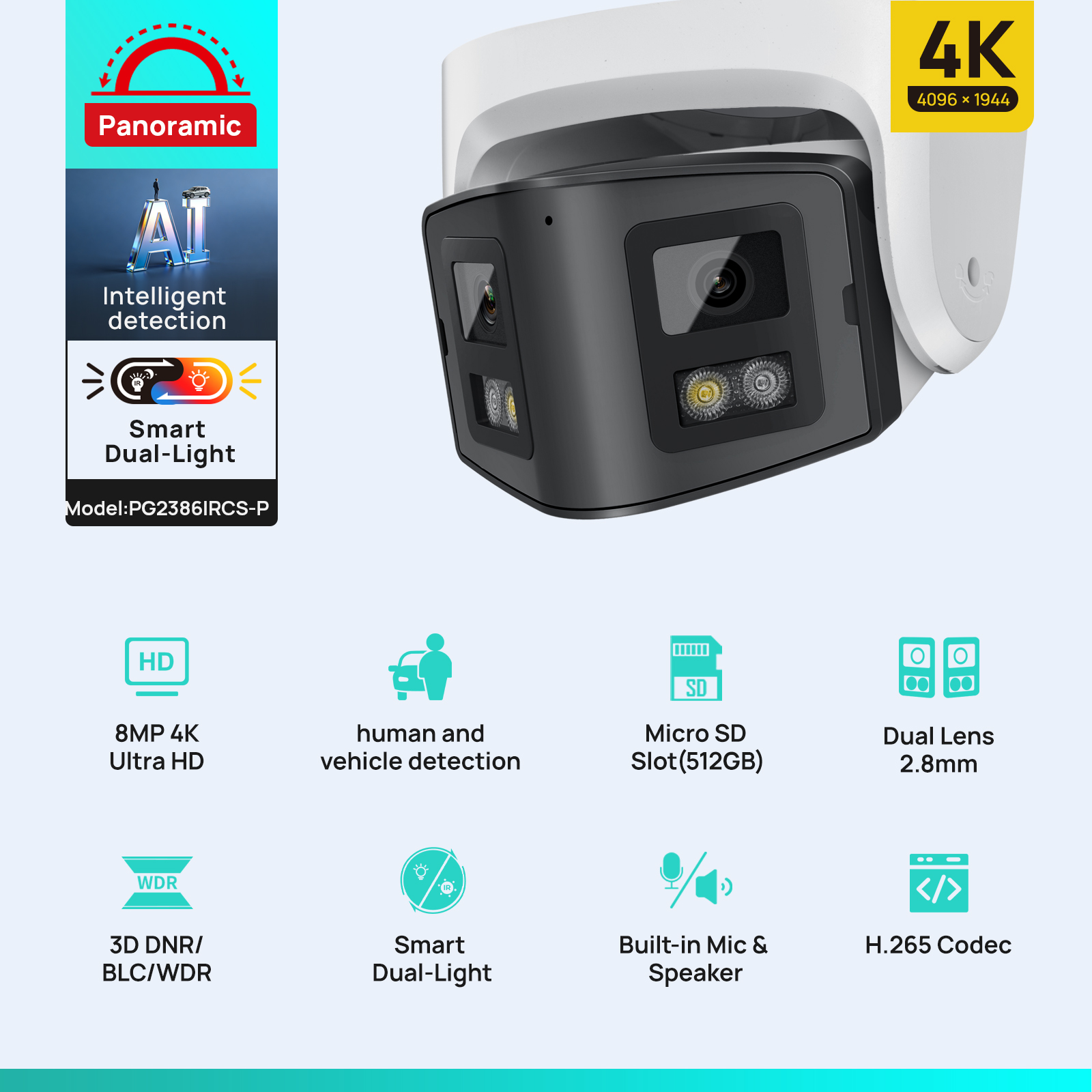 Vikylin 8MP Panoramic Smart Du - đánh giá và giá Smart Home Hikvision