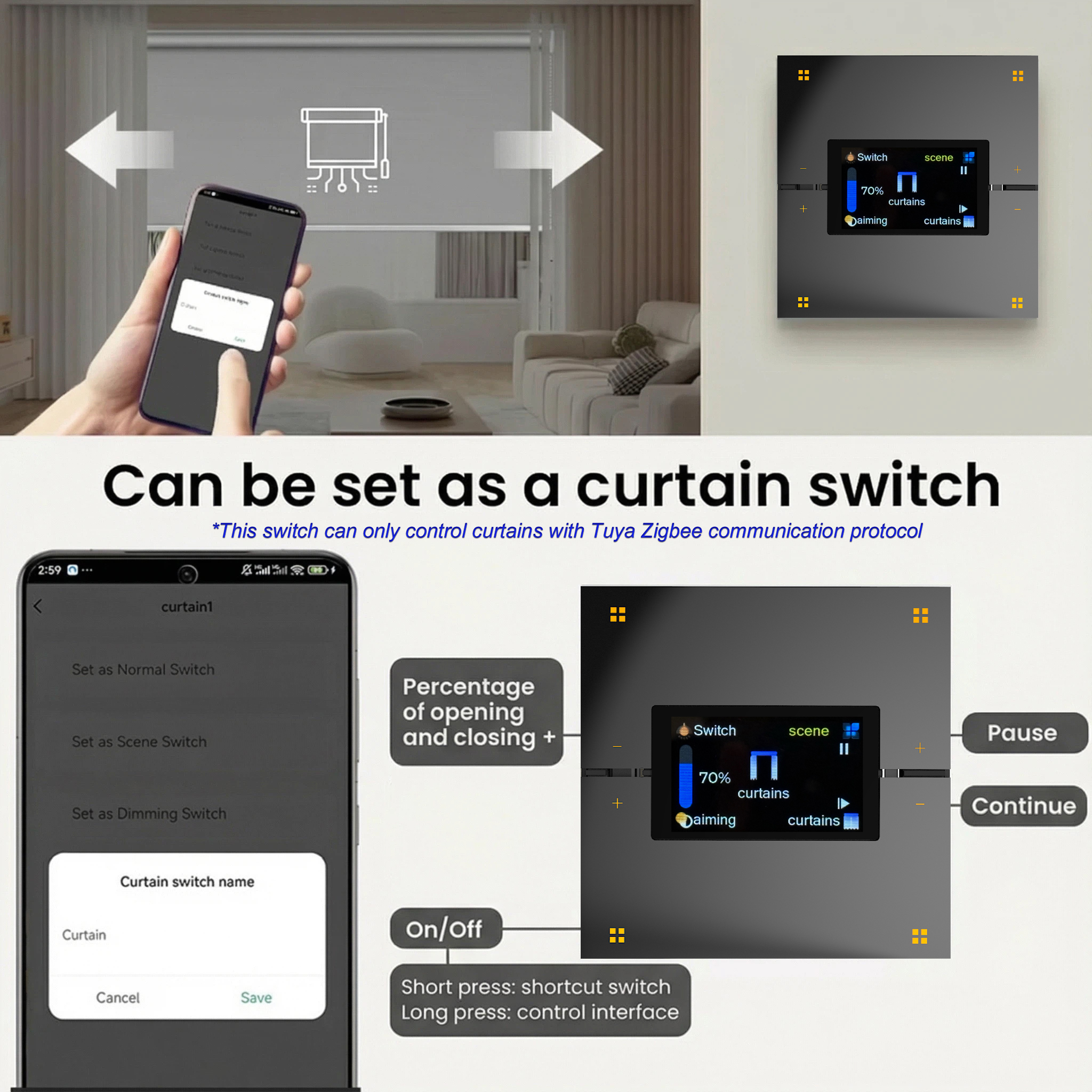 M9 Pro 8-Button UK Tuya Smart  - đánh giá và giá Smart Home Display