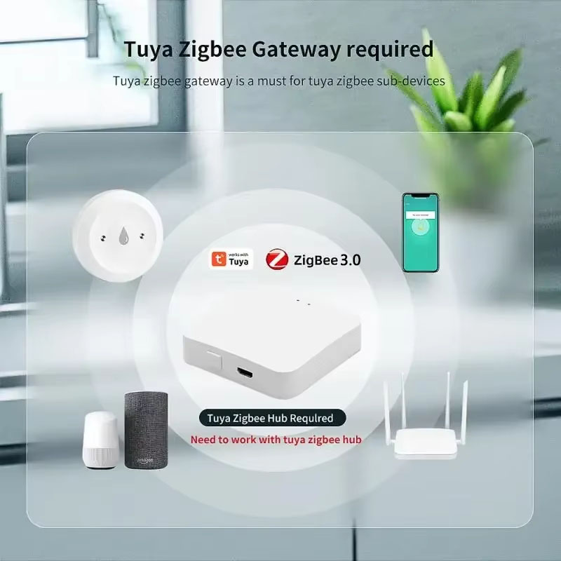 Tuya ZigBee 3.0 Water Leak Det - đánh giá và giá Smart Home Kitchen