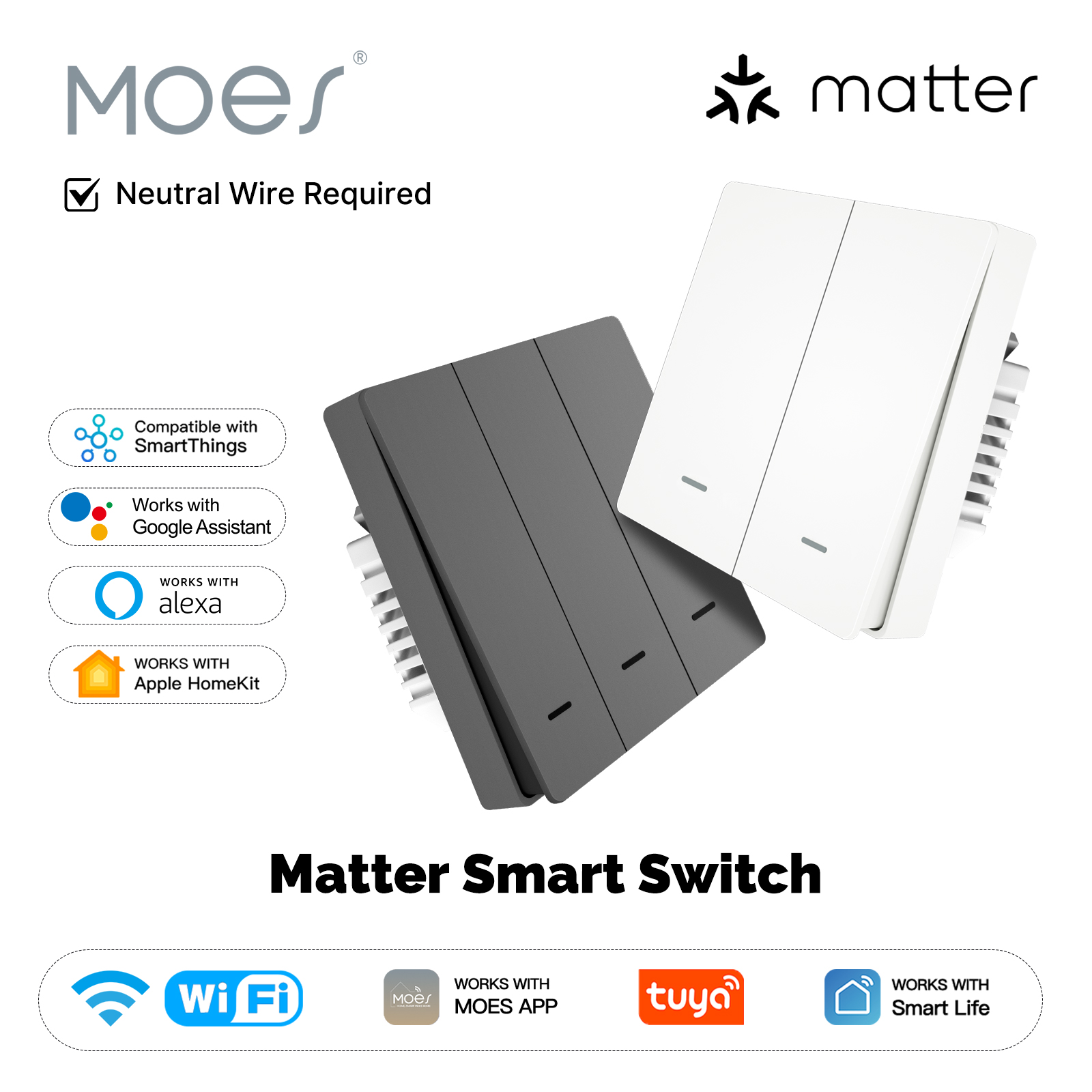 MOES Matter Tuya WiFi Smart Li - đánh giá và giá Smart Home Wiz