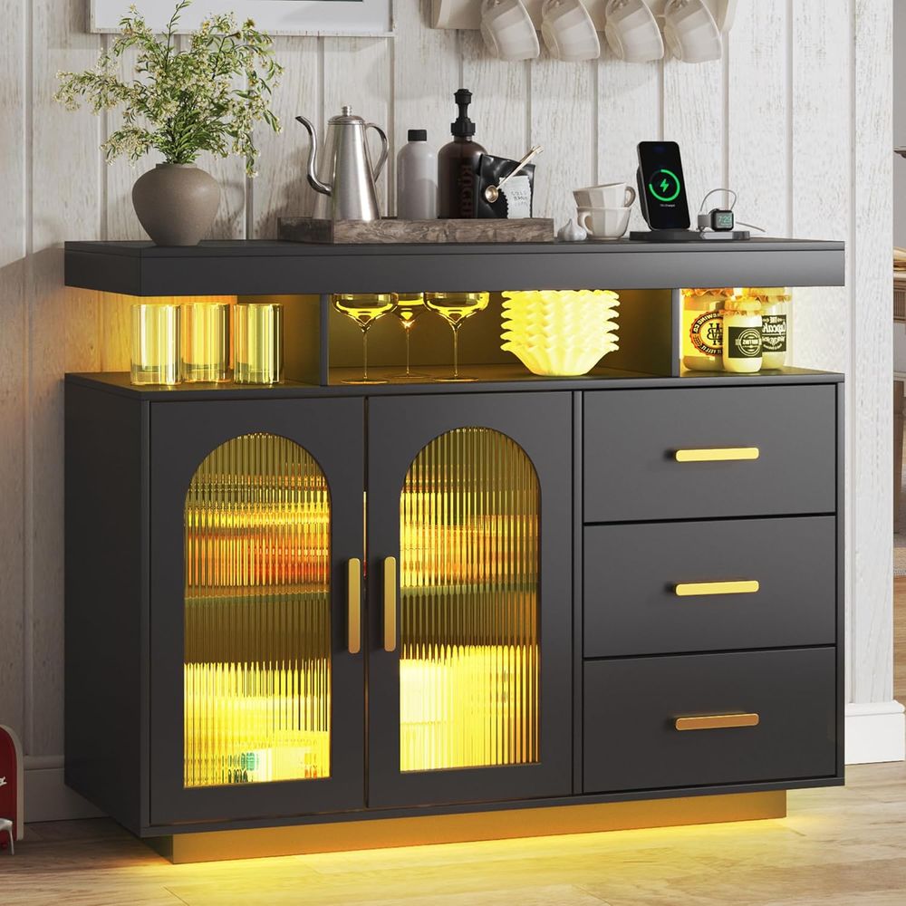 LED-Illuminated Sideboard with - đánh giá và giá Smart Home For Living