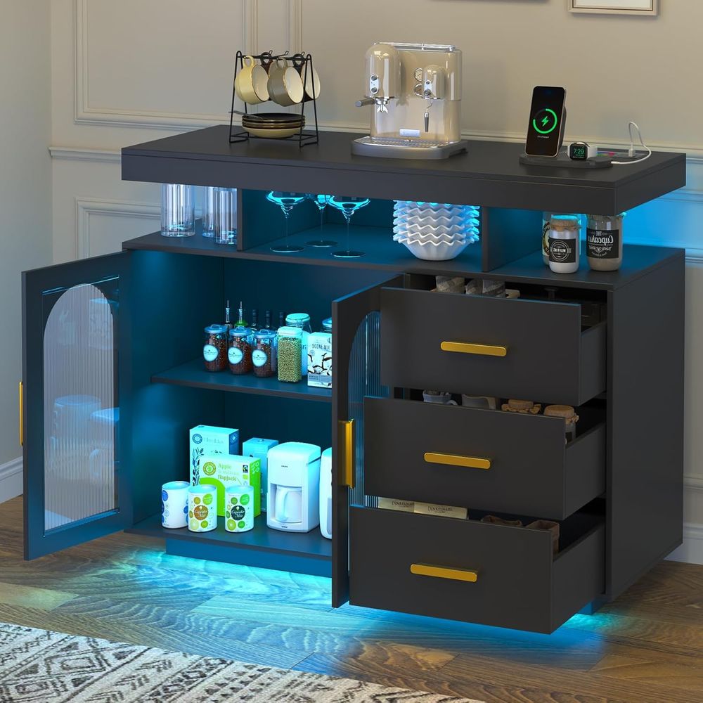 LED-Illuminated Sideboard with - đánh giá và giá Smart Home For Living