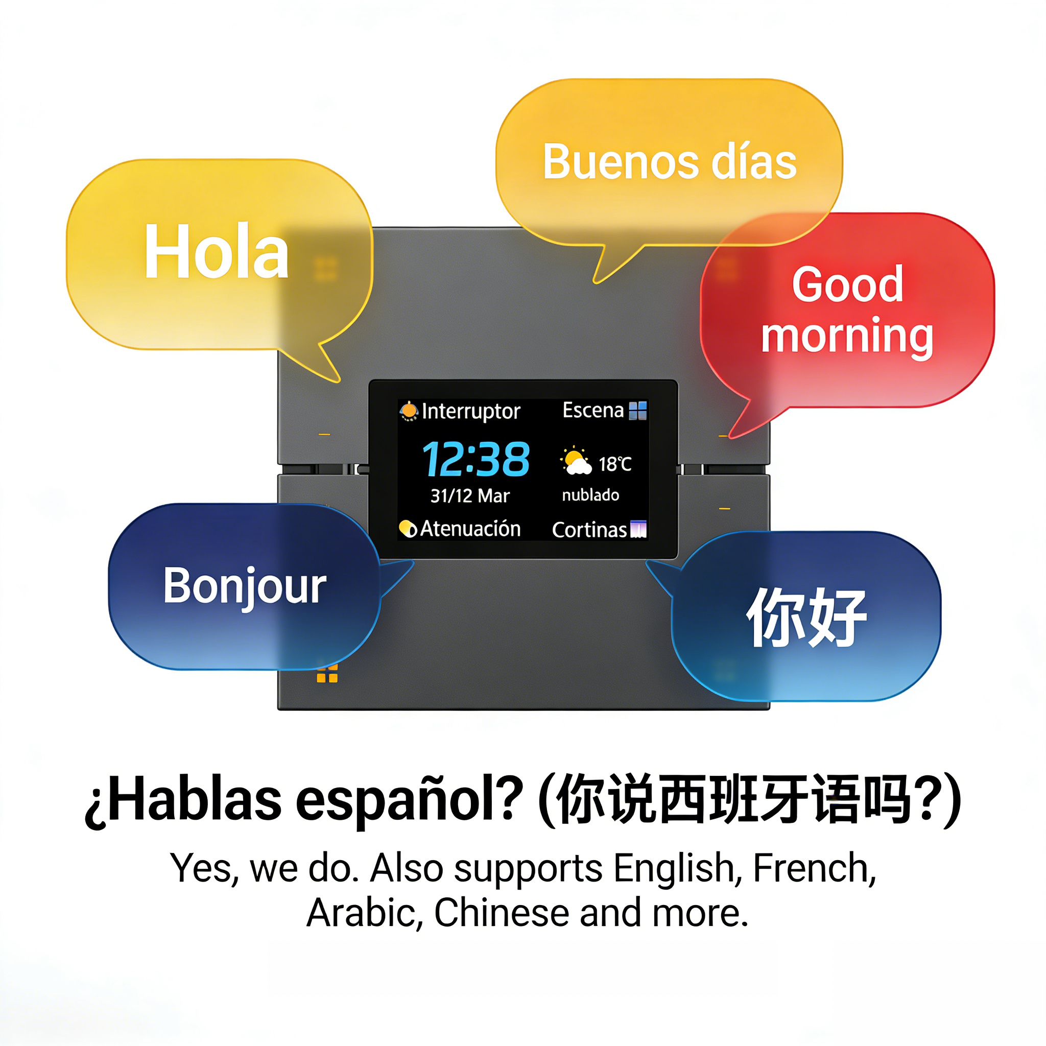 Tuya Smart Wall Switch work Zi - đánh giá và giá Smart Home Display
