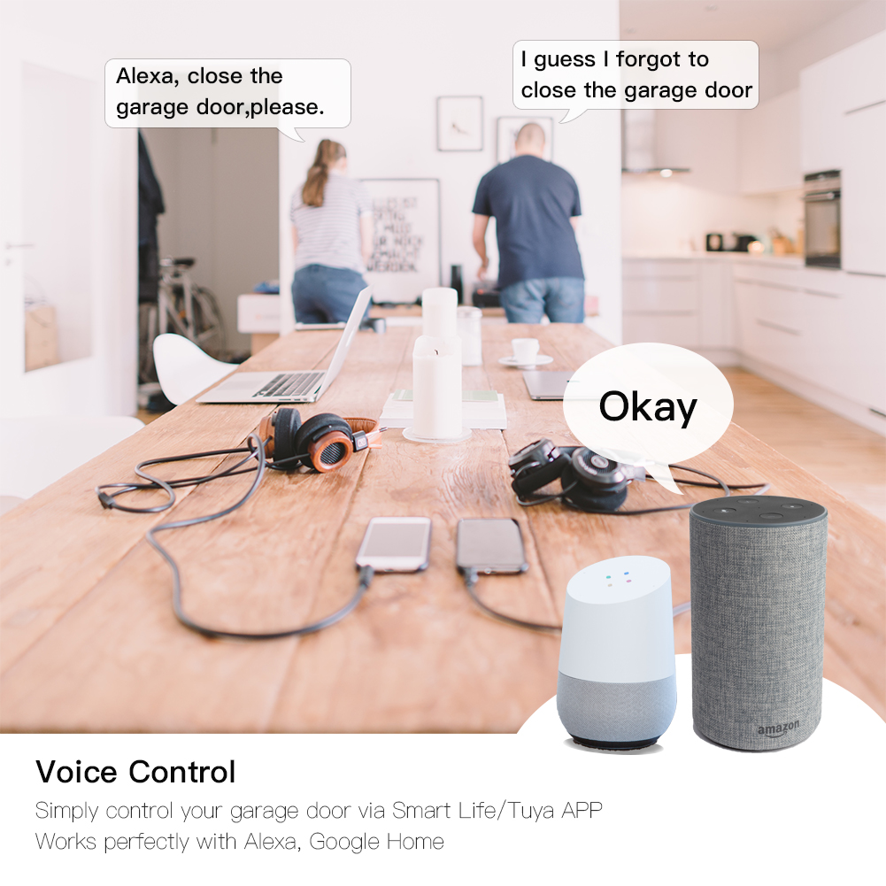 MOES Tuya WiFi Smart Garage Do - đánh giá và giá Smart Home Control Panel