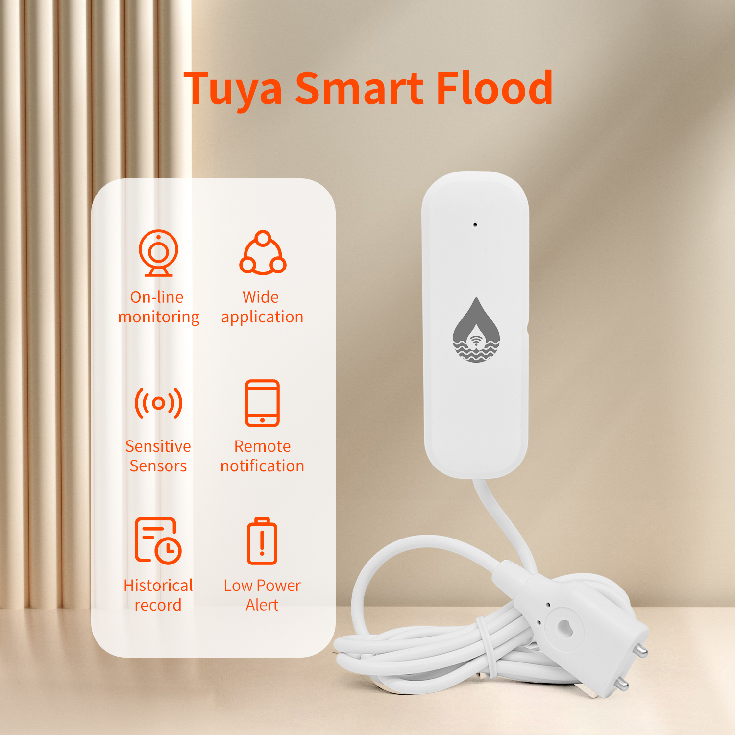 YFK Tuya WiFi Water Leakage Se - đánh giá và giá Wifi Water Sensor