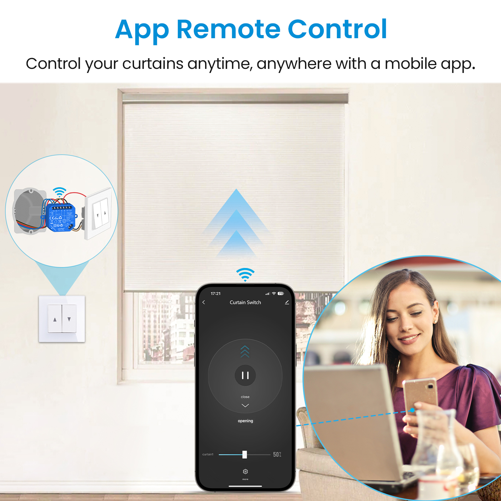 LoraTap Tuya Smart Roller Shut - đánh giá và giá Curtain Motor