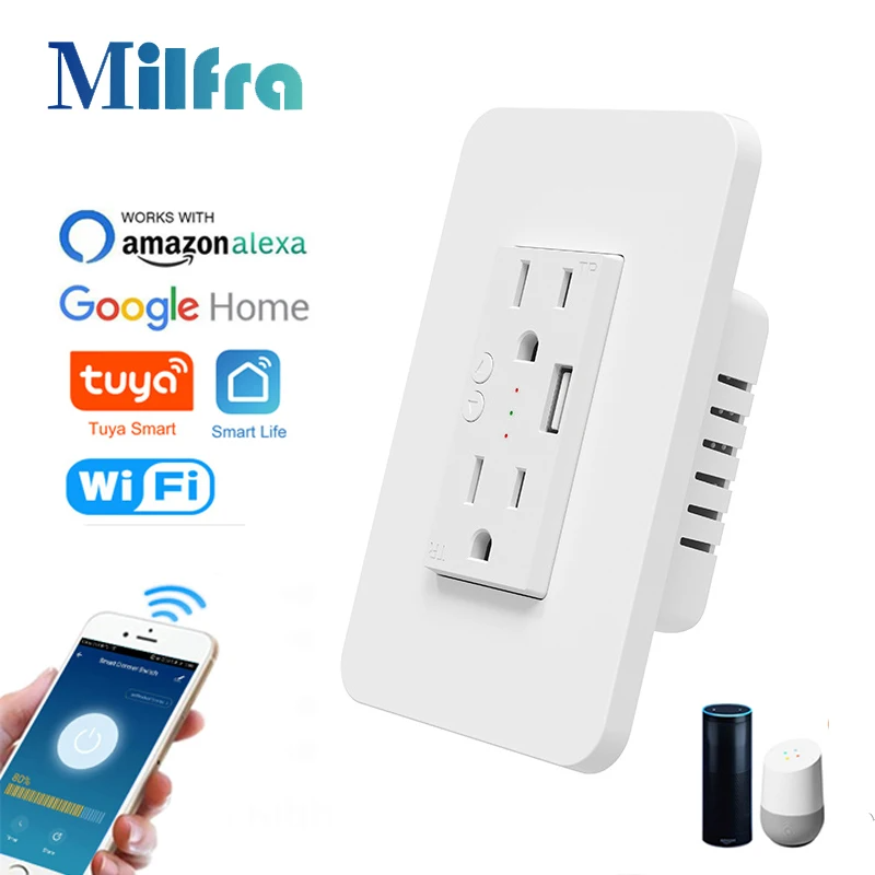Milfra Wifi Smart Socket Doubl - đánh giá và giá Smart Home Living Room