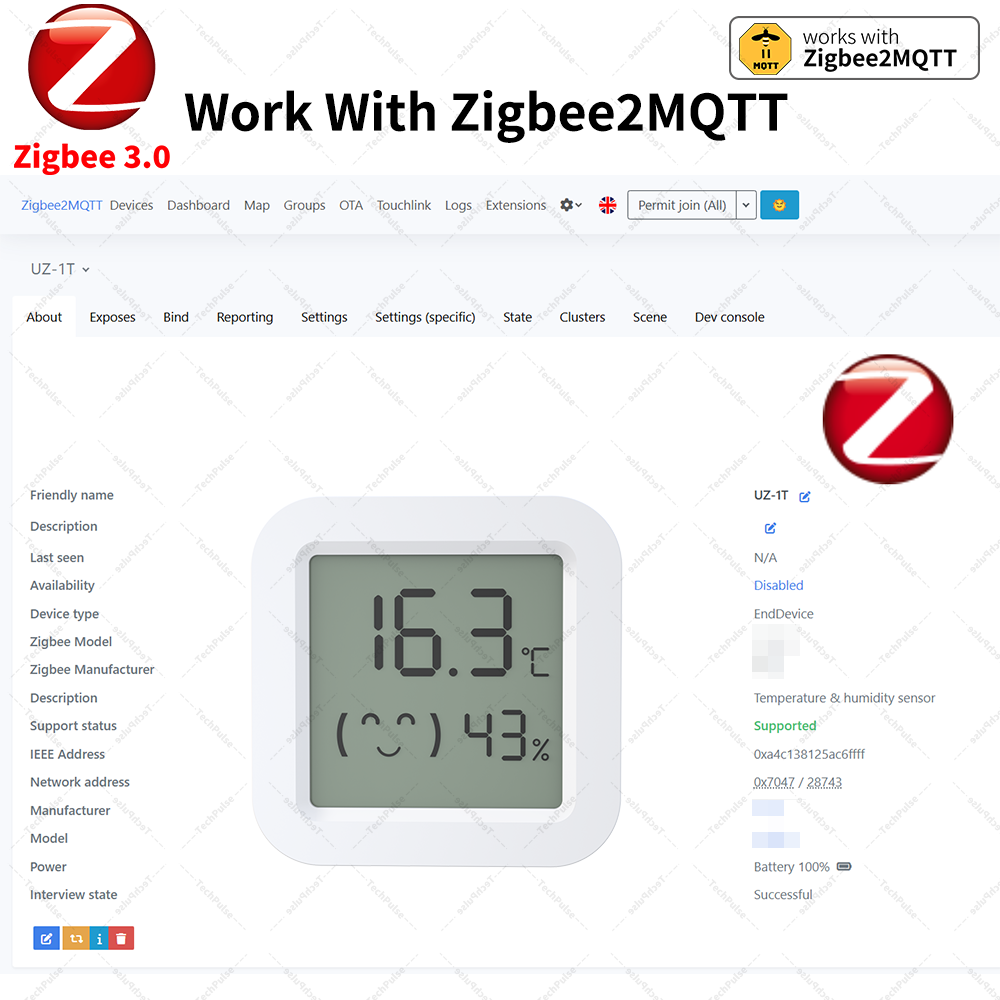 Zigbee 3.0 Sensor Temperature  - đánh giá và giá Smart Home Yandex