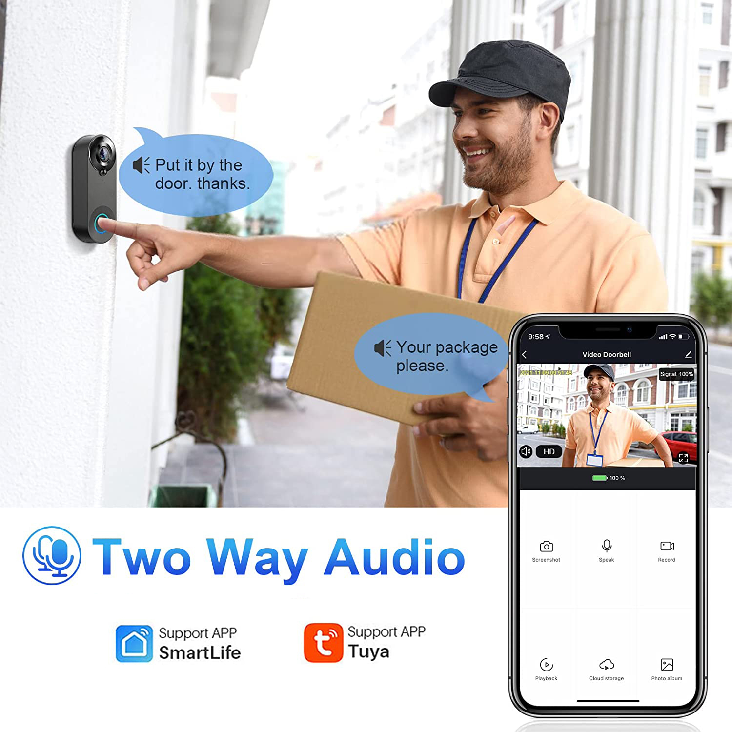 5G 2.4G WiFi Video Doorbell 10 - đánh giá và giá Smart Home Video Doorbell