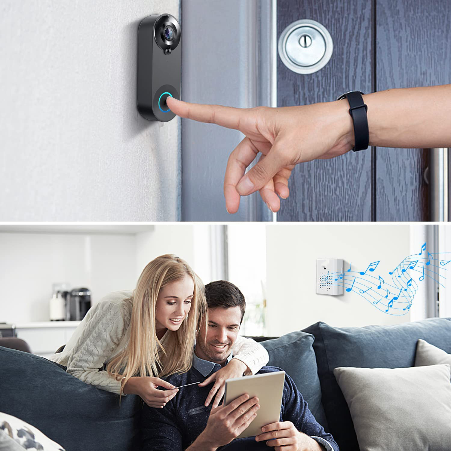 5G 2.4G WiFi Video Doorbell 10 - đánh giá và giá Smart Home Video Doorbell