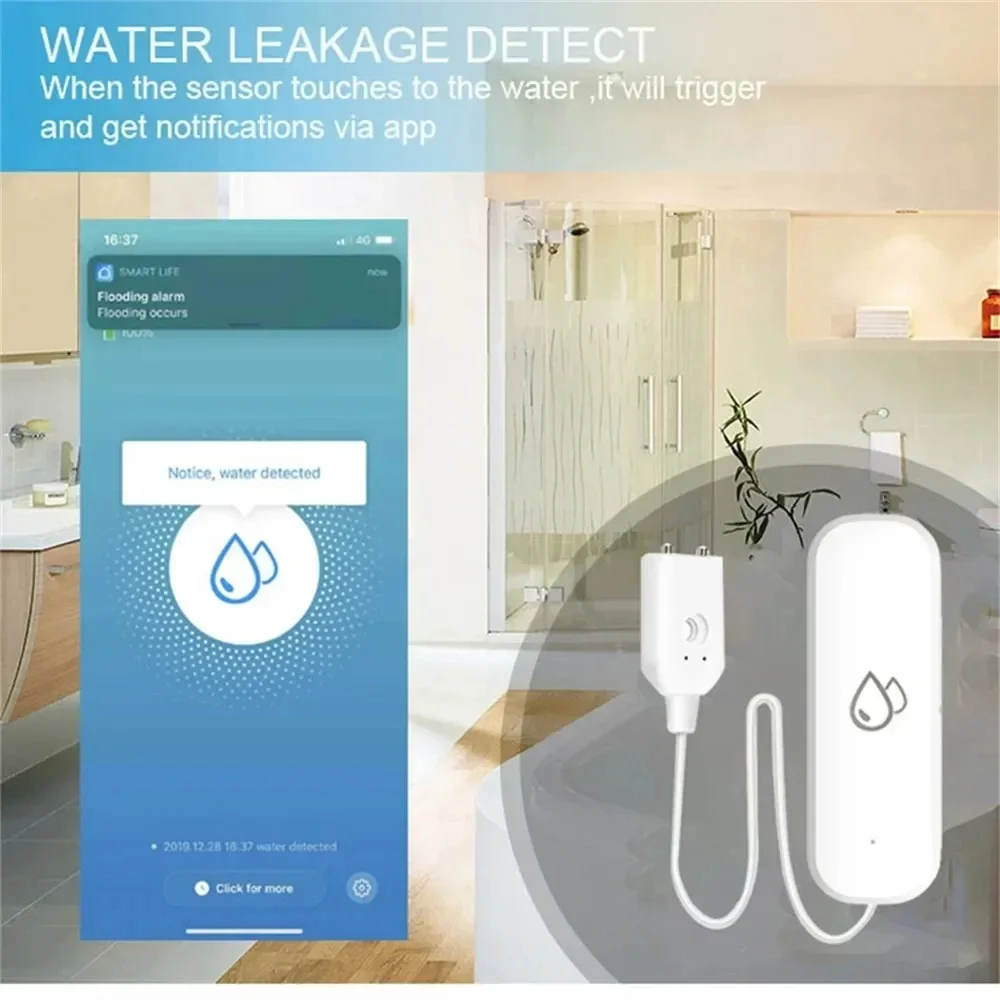 Tuya WiFi Water Sensor Leakage - đánh giá và giá Wifi Water Sensor