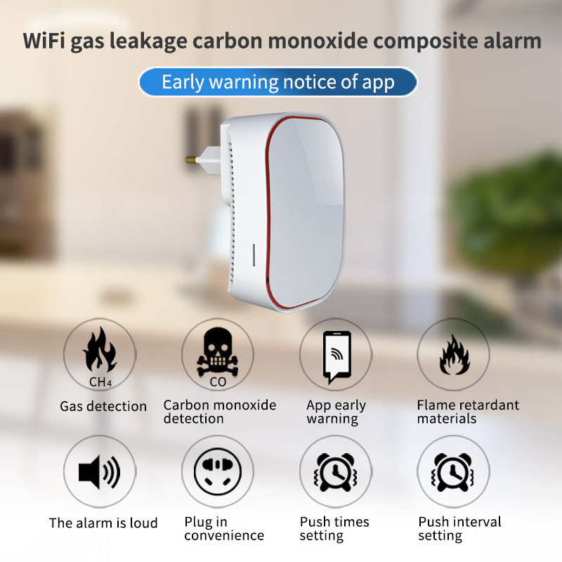 Wifi CH4 Natural Gas Leak Sens - đánh giá và giá Smart Home Kitchen