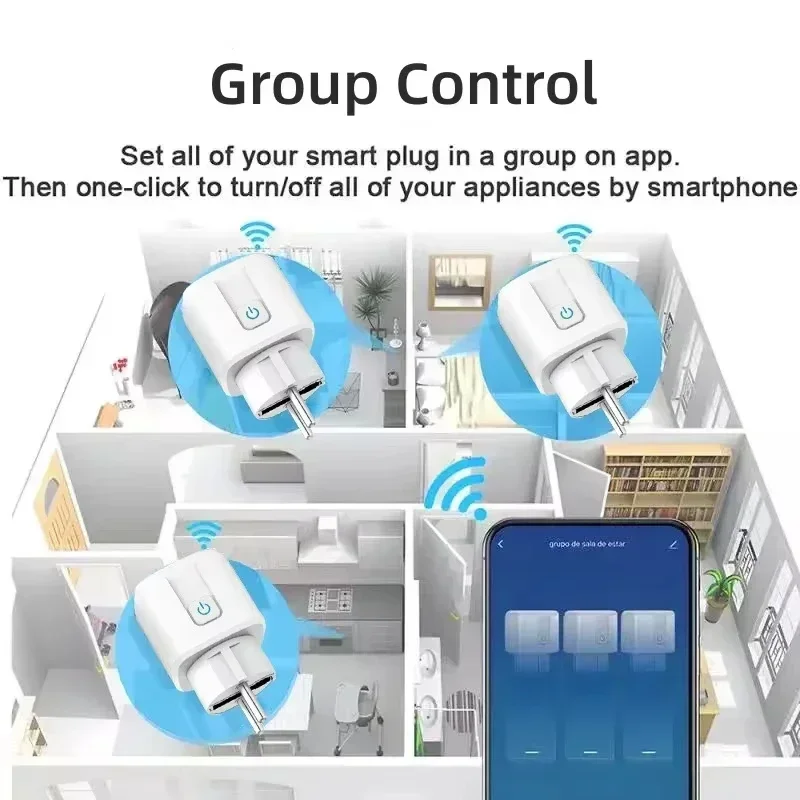 1pcs Smart Socket EU 16A/20A W - đánh giá và giá Smart Outdoor Plug