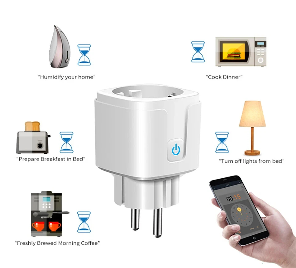 1pcs Smart Socket EU 16A/20A W - đánh giá và giá Smart Outdoor Plug